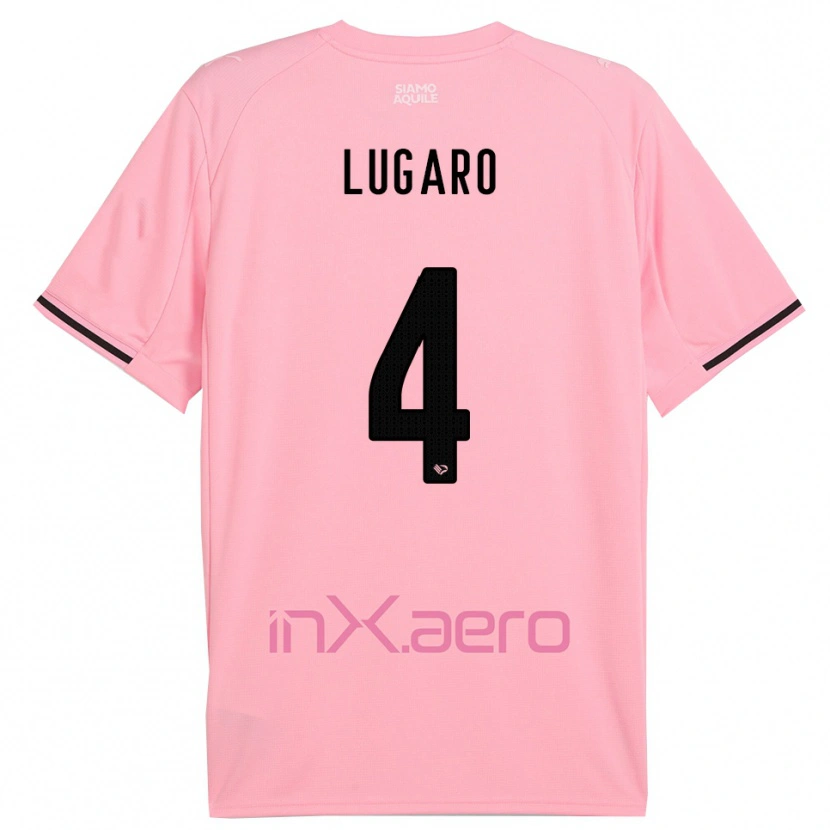 Danxen Herren Lorenzo Lugaro #4 Pink Schwarz Heimtrikot Trikot 2025/26 T-Shirt