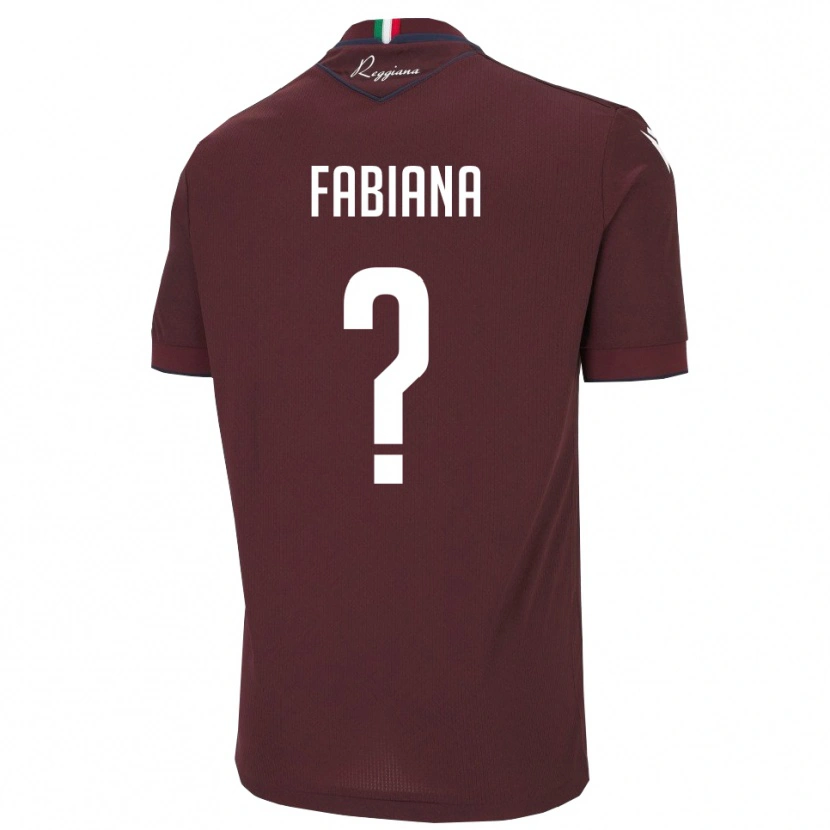 Danxen Herren Bazzani Fabiana #0 Burgund Weiß Heimtrikot Trikot 2025/26 T-Shirt
