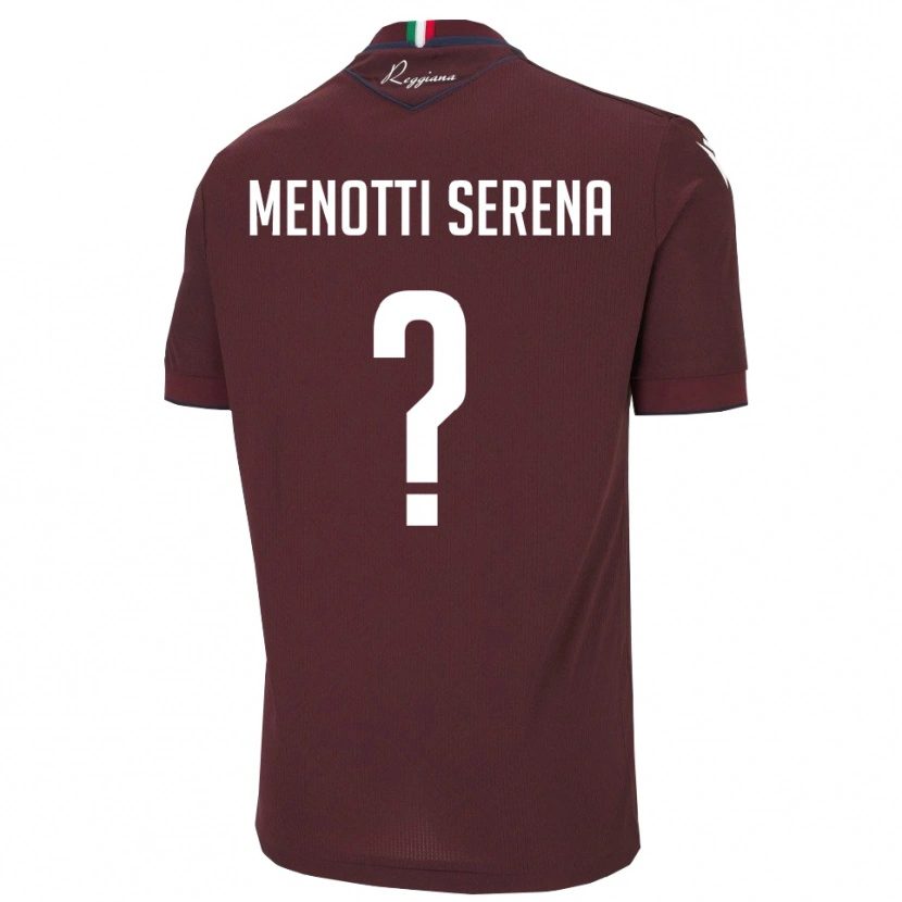 Danxen Herren Toma Menotti Serena #0 Burgund Weiß Heimtrikot Trikot 2025/26 T-Shirt