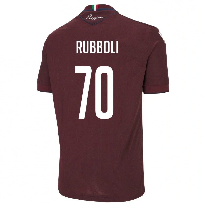 Danxen Herren Lorenzo Rubboli #70 Burgund Weiß Heimtrikot Trikot 2025/26 T-Shirt