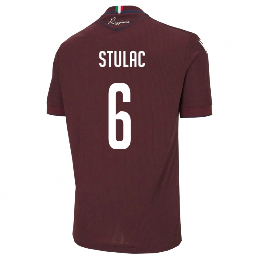 Danxen Herren Leo Stulac #6 Burgund Weiß Heimtrikot Trikot 2025/26 T-Shirt