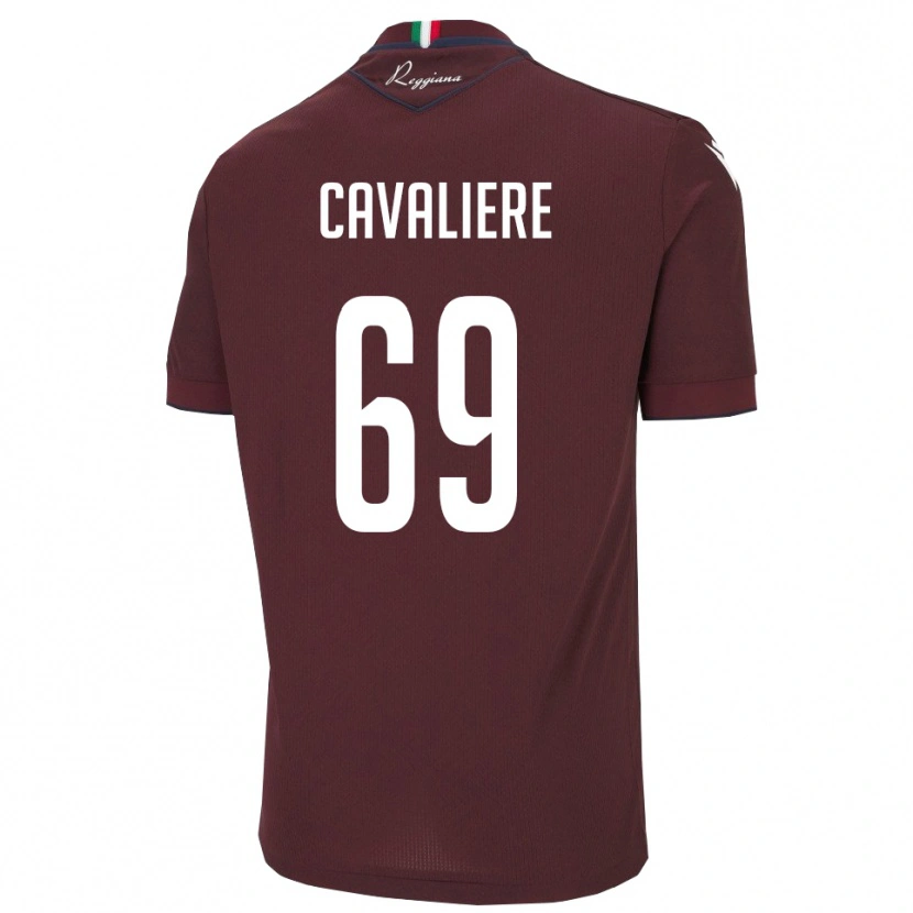 Danxen Herren Edoardo Cavaliere #69 Burgund Weiß Heimtrikot Trikot 2025/26 T-Shirt