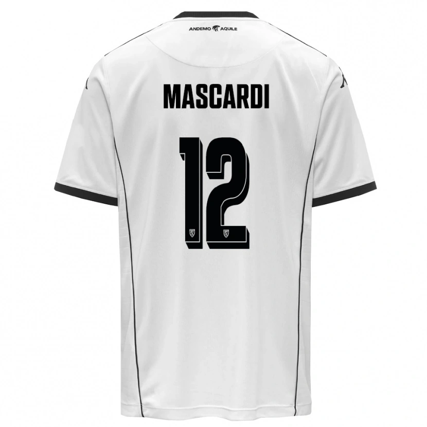 Danxen Herren Diego Mascardi #12 Weiß Schwarz Heimtrikot Trikot 2025/26 T-Shirt