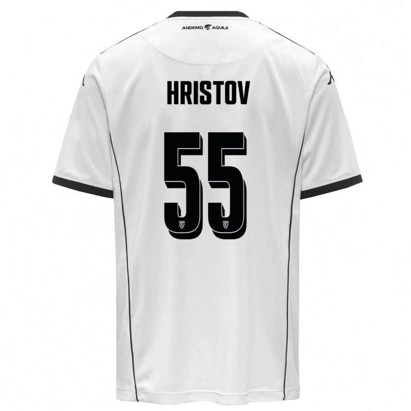 Danxen Herren Petko Hristov #55 Weiß Schwarz Heimtrikot Trikot 2025/26 T-Shirt