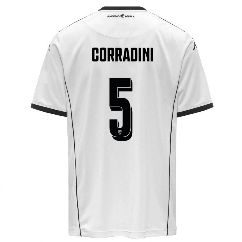 Danxen Herren Giovanni Corradini #5 Weiß Schwarz Heimtrikot Trikot 2025/26 T-Shirt