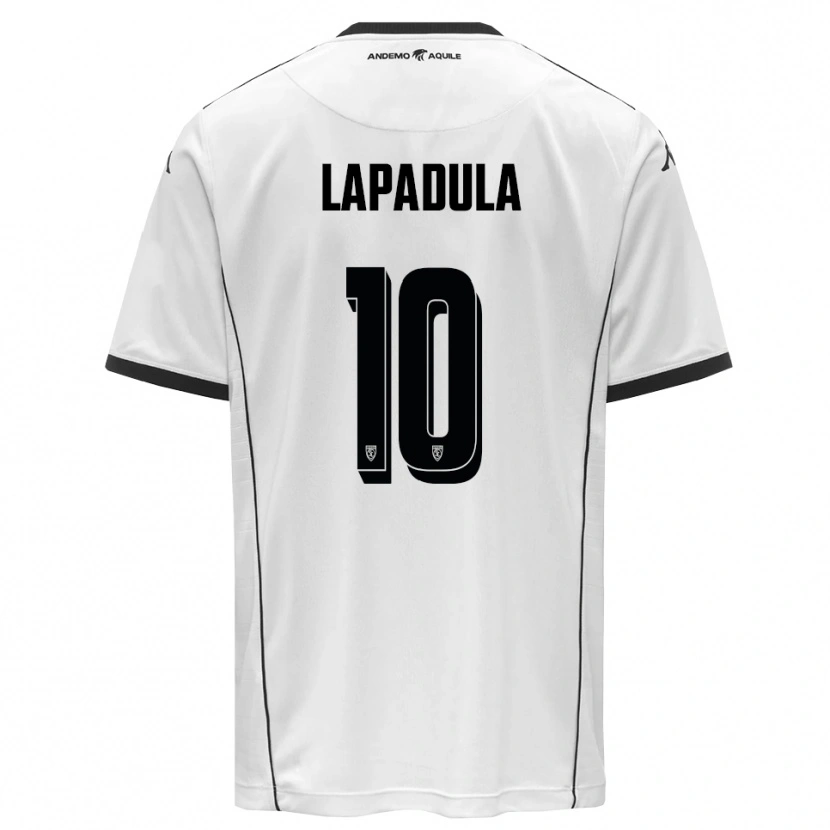 Danxen Herren Gianluca Lapadula #10 Weiß Schwarz Heimtrikot Trikot 2025/26 T-Shirt