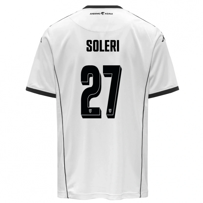 Danxen Herren Edoardo Soleri #27 Weiß Schwarz Heimtrikot Trikot 2025/26 T-Shirt
