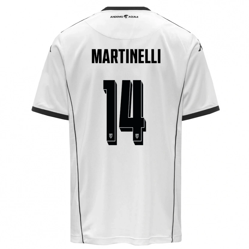 Danxen Herren Nicola Martinelli #14 Weiß Schwarz Heimtrikot Trikot 2025/26 T-Shirt