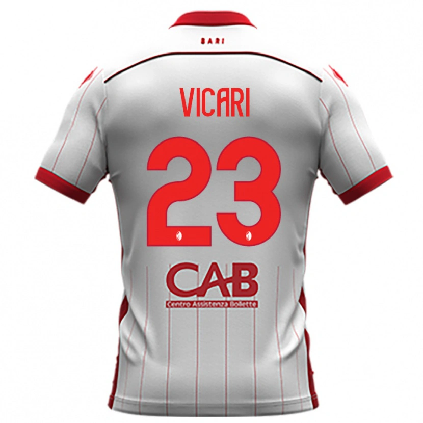 Danxen Herren Francesco Vicari #23 Weiß Rot Heimtrikot Trikot 2025/26 T-Shirt