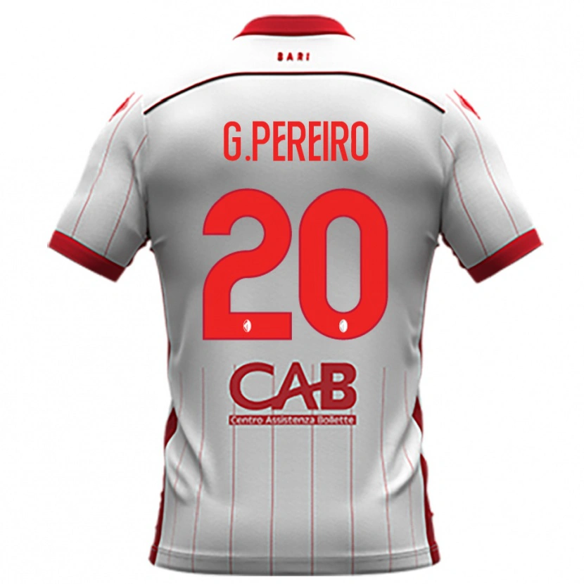 Danxen Herren Gastón Pereiro #20 Weiß Rot Heimtrikot Trikot 2025/26 T-Shirt