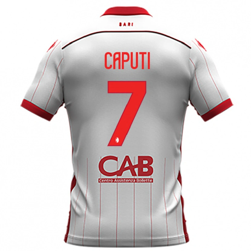 Danxen Herren Christian Caputi #7 Weiß Rot Heimtrikot Trikot 2025/26 T-Shirt