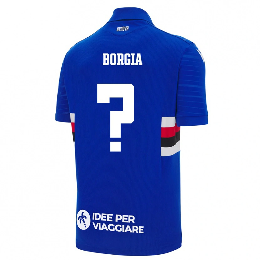 Danxen Herren Francesco Borgia #0 Blau Weiß Heimtrikot Trikot 2025/26 T-Shirt