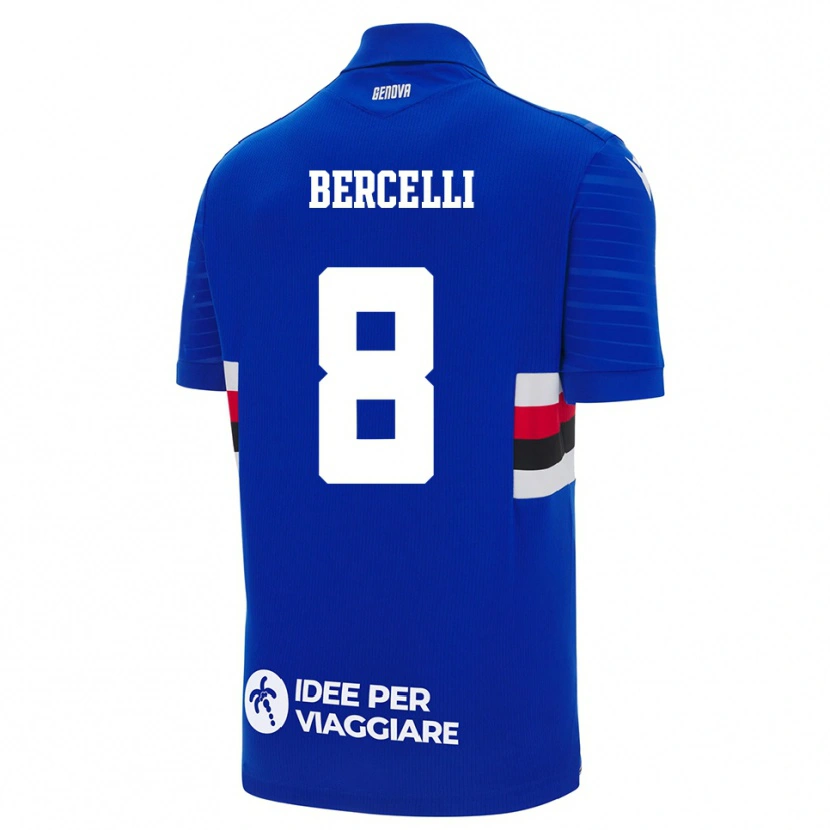 Danxen Herren Kiara Bercelli #8 Blau Weiß Heimtrikot Trikot 2025/26 T-Shirt
