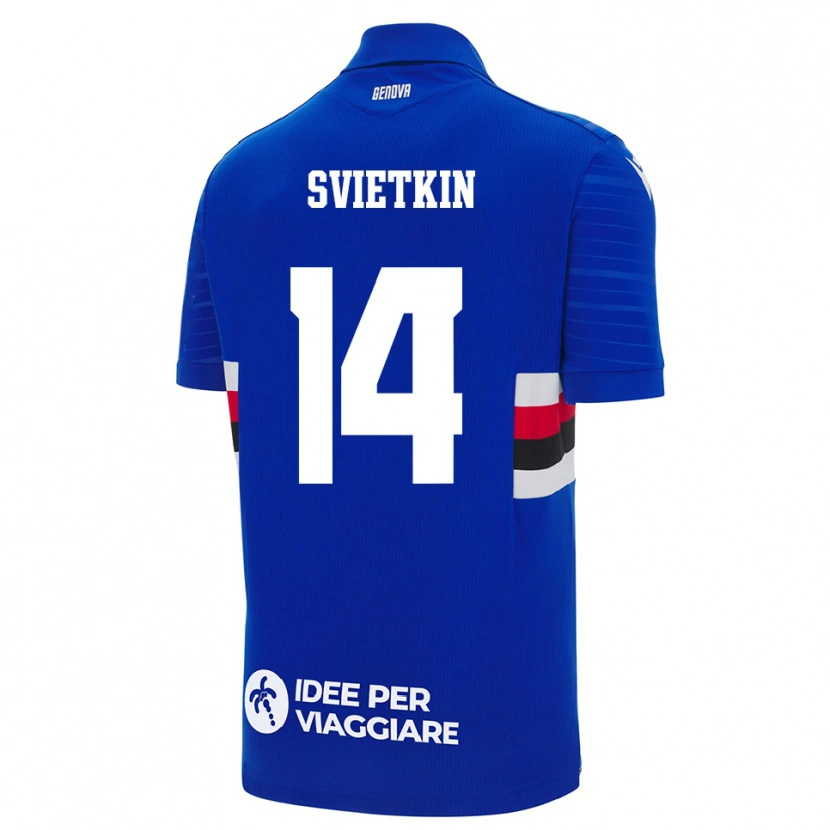 Danxen Herren Tomas Svietkin #14 Blau Weiß Heimtrikot Trikot 2025/26 T-Shirt