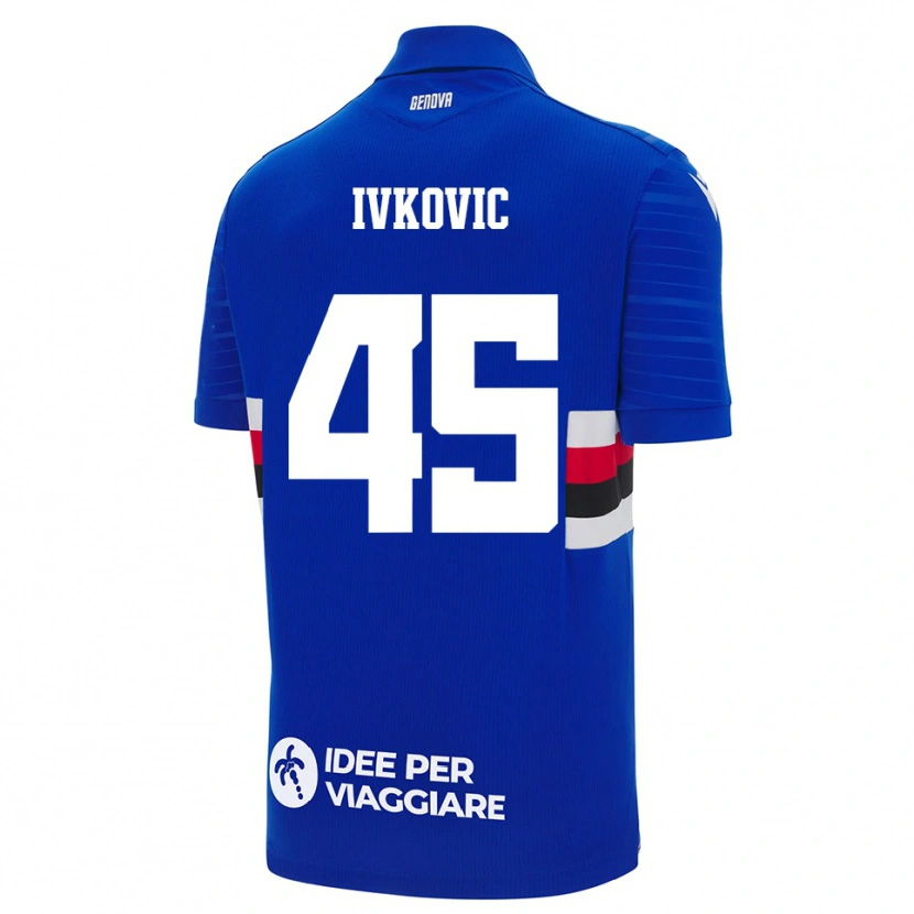 Danxen Herren Mate Ivkovic #45 Blau Weiß Heimtrikot Trikot 2025/26 T-Shirt