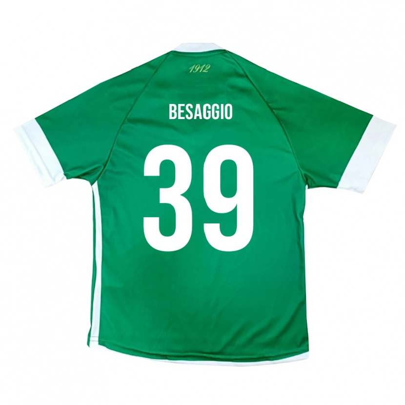 Danxen Herren Michele Besaggio #39 Grün Weiß Heimtrikot Trikot 2025/26 T-Shirt