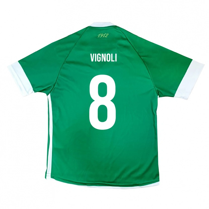 Danxen Herren Matteo Vignoli #8 Grün Weiß Heimtrikot Trikot 2025/26 T-Shirt