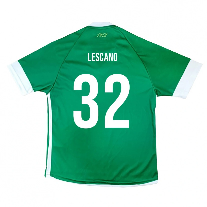 Danxen Herren Facundo Lescano #32 Grün Weiß Heimtrikot Trikot 2025/26 T-Shirt