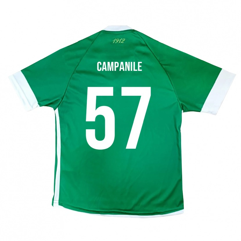 Danxen Herren Alessandro Campanile #57 Grün Weiß Heimtrikot Trikot 2025/26 T-Shirt