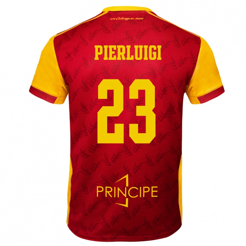 Danxen Herren Federico Pierluigi #23 Gelb Rot Heimtrikot Trikot 2025/26 T-Shirt