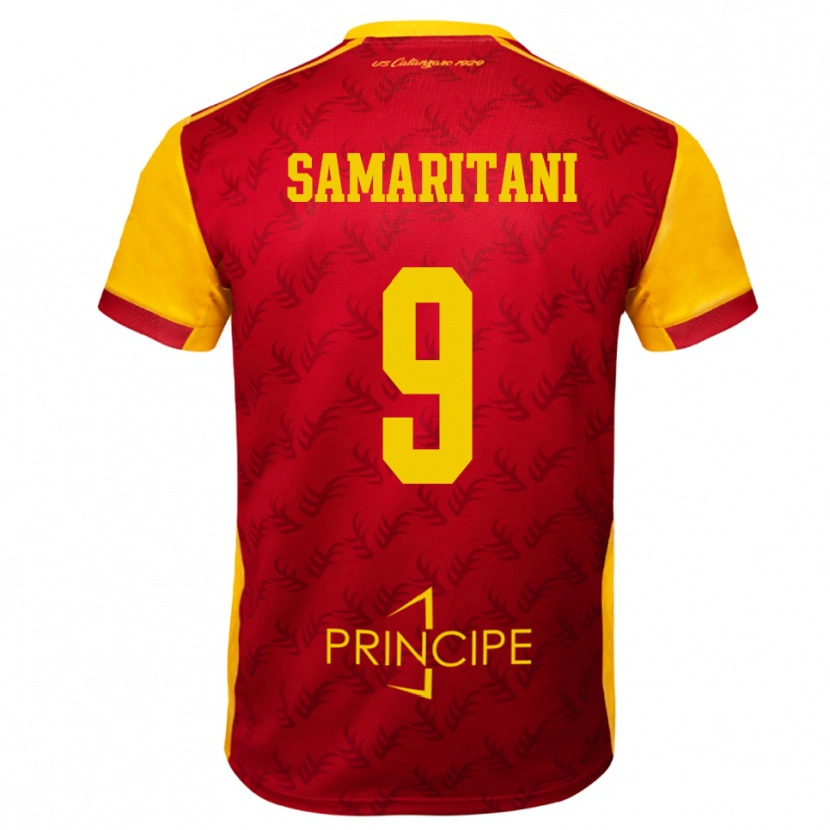 Danxen Herren Cristian Samaritani #9 Gelb Rot Heimtrikot Trikot 2025/26 T-Shirt