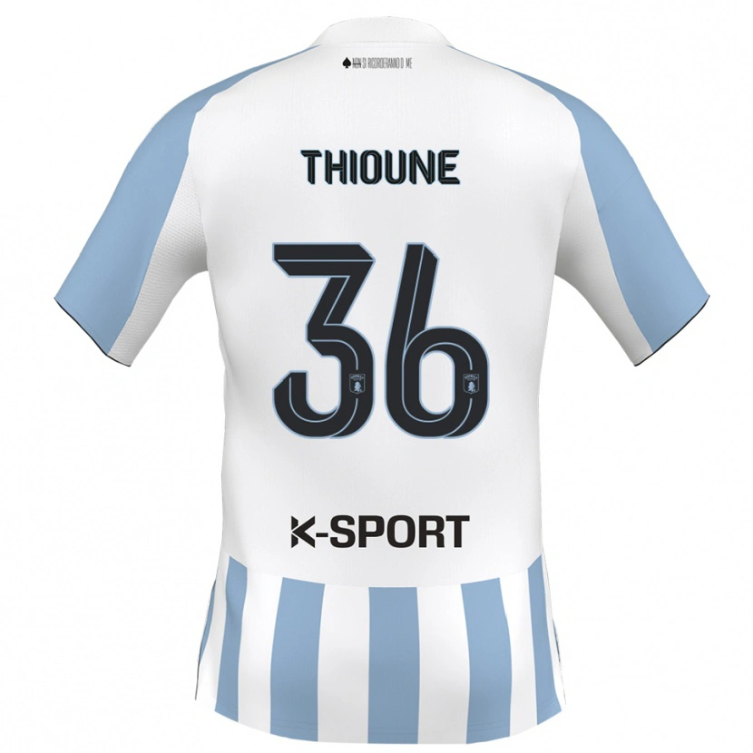 Danxen Herren Alioune Thioune #36 Weiß Himmelblau Heimtrikot Trikot 2025/26 T-Shirt