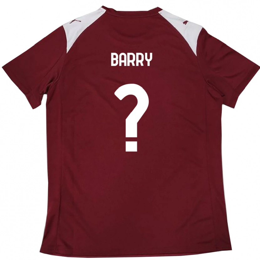Danxen Herren Sammy Barry #0 Burgunderrot Weiß Heimtrikot Trikot 2025/26 T-Shirt