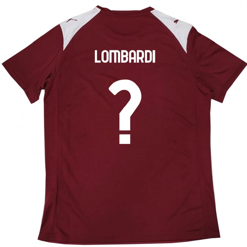Danxen Herren Lorenzo Lombardi #0 Burgunderrot Weiß Heimtrikot Trikot 2025/26 T-Shirt