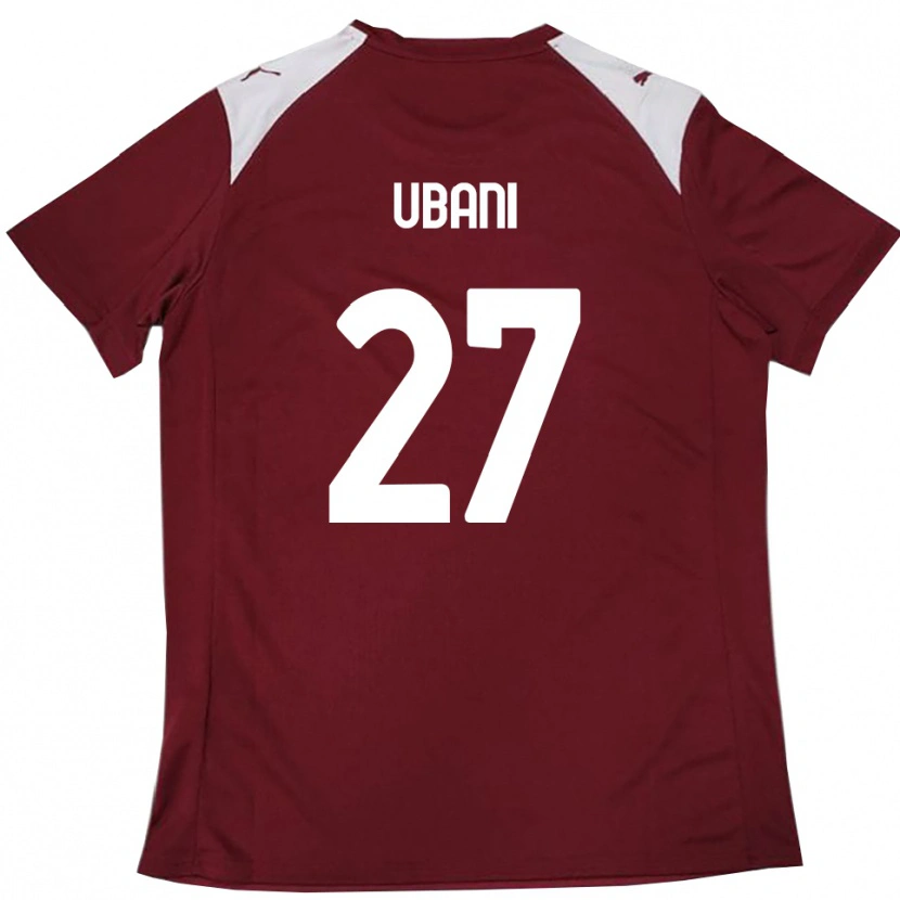 Danxen Herren Marlon Ubani #27 Burgunderrot Weiß Heimtrikot Trikot 2025/26 T-Shirt