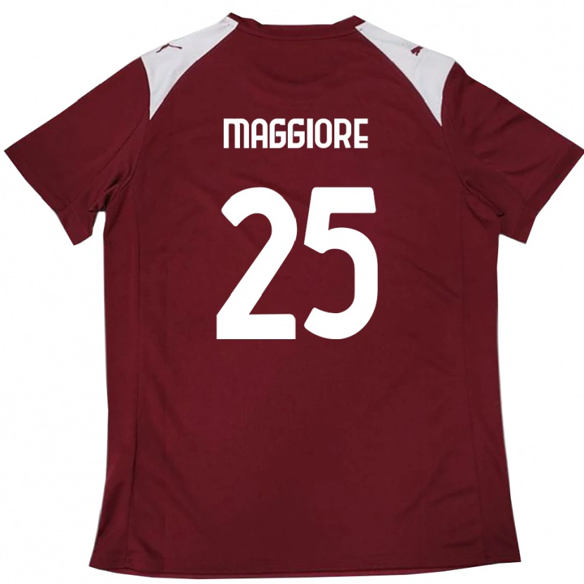 Danxen Herren Giulio Maggiore #25 Burgunderrot Weiß Heimtrikot Trikot 2025/26 T-Shirt