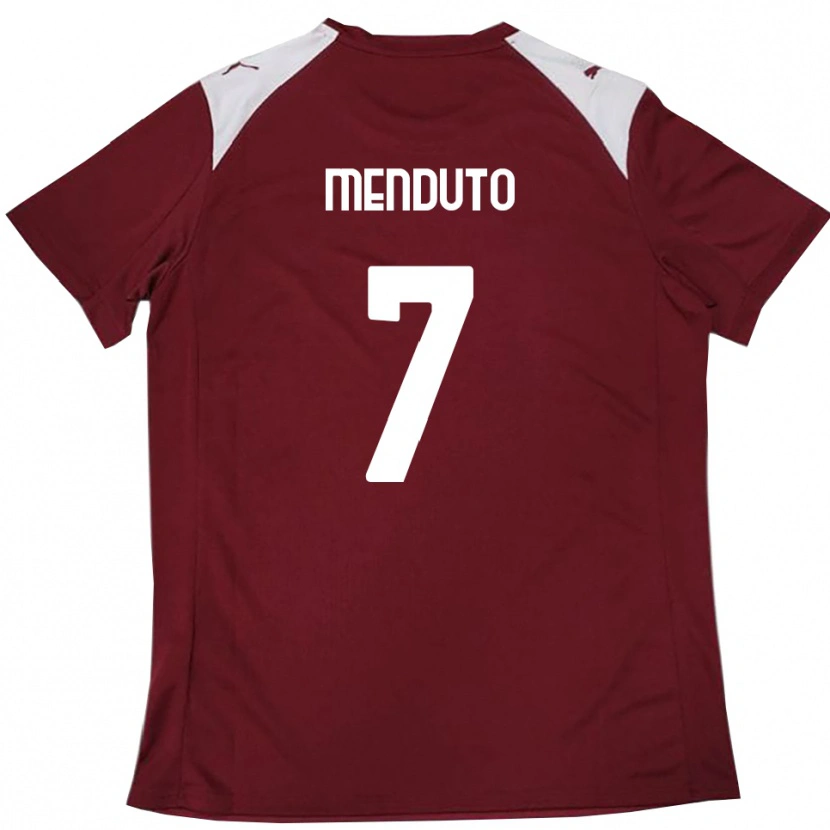 Danxen Herren Walter Menduto #7 Burgunderrot Weiß Heimtrikot Trikot 2025/26 T-Shirt
