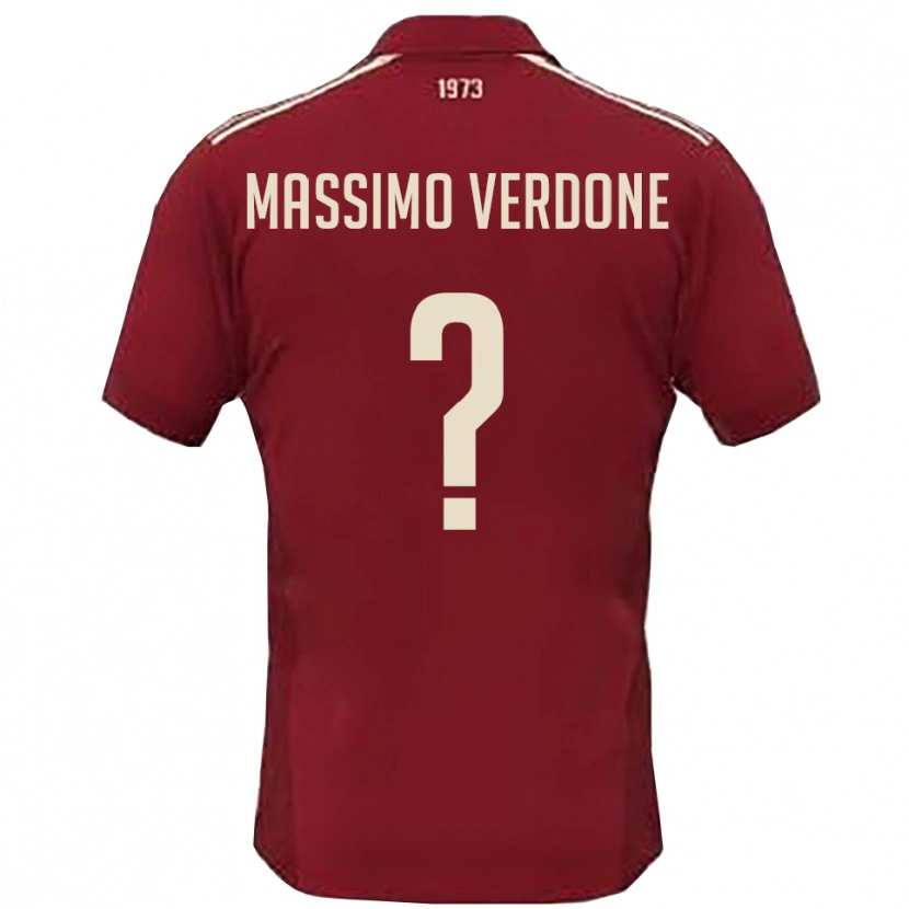 Danxen Herren Valerio Massimo Verdone #0 Burgunderrot Weiß Heimtrikot Trikot 2025/26 T-Shirt