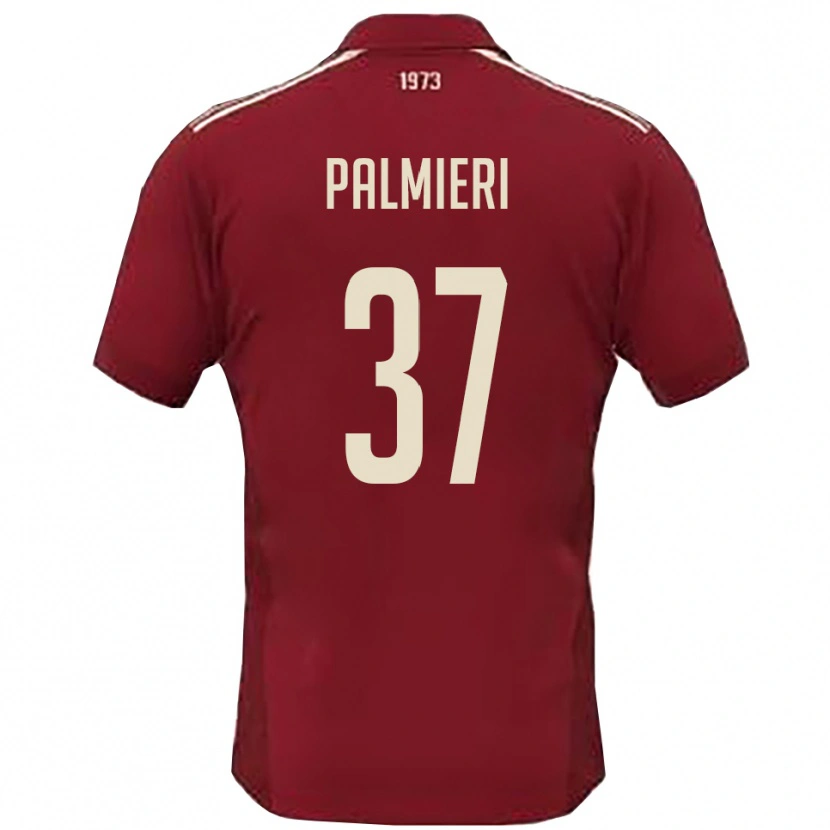 Danxen Herren Riccardo Palmieri #37 Burgunderrot Weiß Heimtrikot Trikot 2025/26 T-Shirt