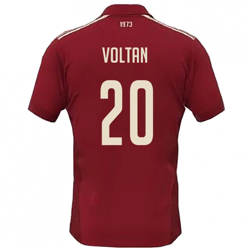 Danxen Herren Davide Voltan #20 Burgunderrot Weiß Heimtrikot Trikot 2025/26 T-Shirt