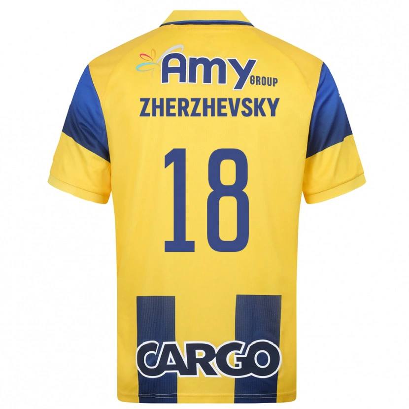 Danxen Herren Roy Zherzhevsky #18 Gelb Marineblau Heimtrikot Trikot 2025/26 T-Shirt