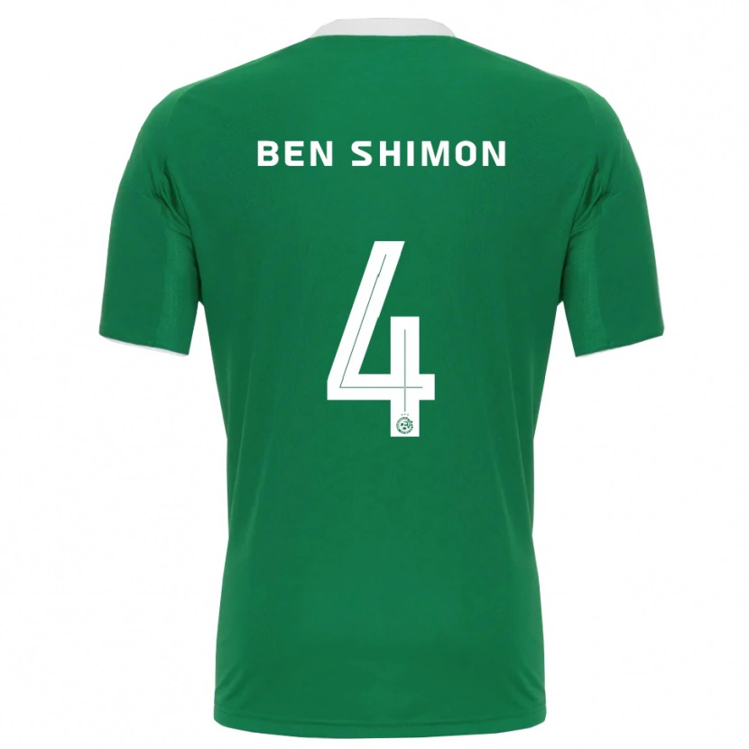 Danxen Herren Elad Ben Shimon #4 Grün Weiß Heimtrikot Trikot 2025/26 T-Shirt