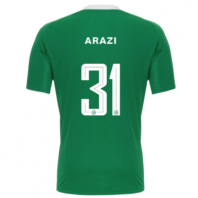 Danxen Herren Amit Arazi #31 Grün Weiß Heimtrikot Trikot 2025/26 T-Shirt