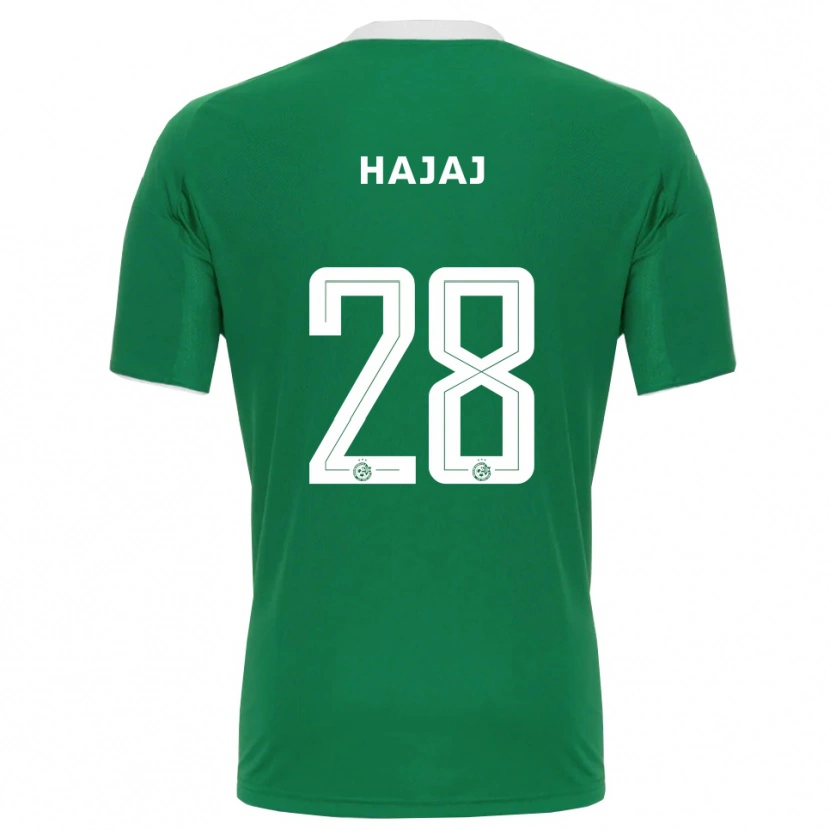 Danxen Herren Ilay Hajaj #28 Grün Weiß Heimtrikot Trikot 2025/26 T-Shirt