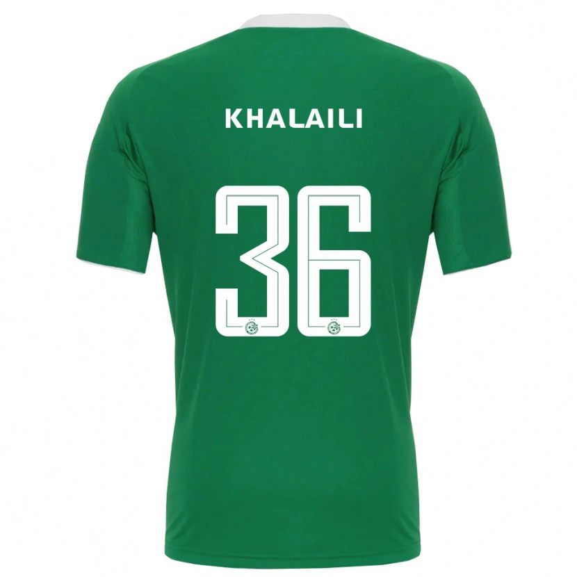 Danxen Herren Iyad Khalaili #36 Grün Weiß Heimtrikot Trikot 2025/26 T-Shirt