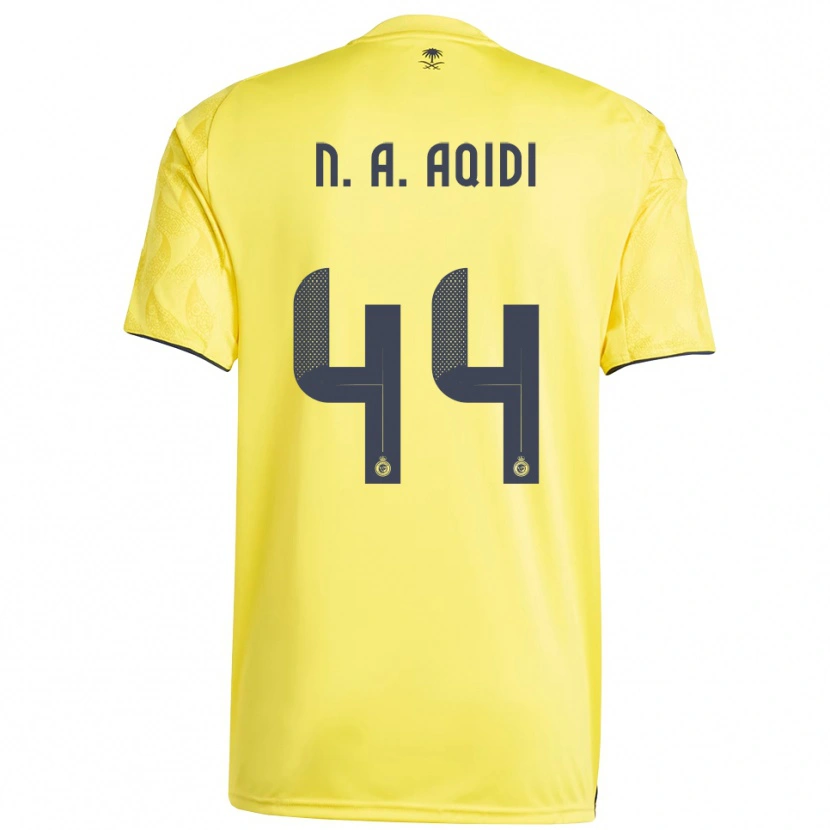 Danxen Herren Nawaf Al-Aqidi #44 Gelb Schwarz Heimtrikot Trikot 2025/26 T-Shirt