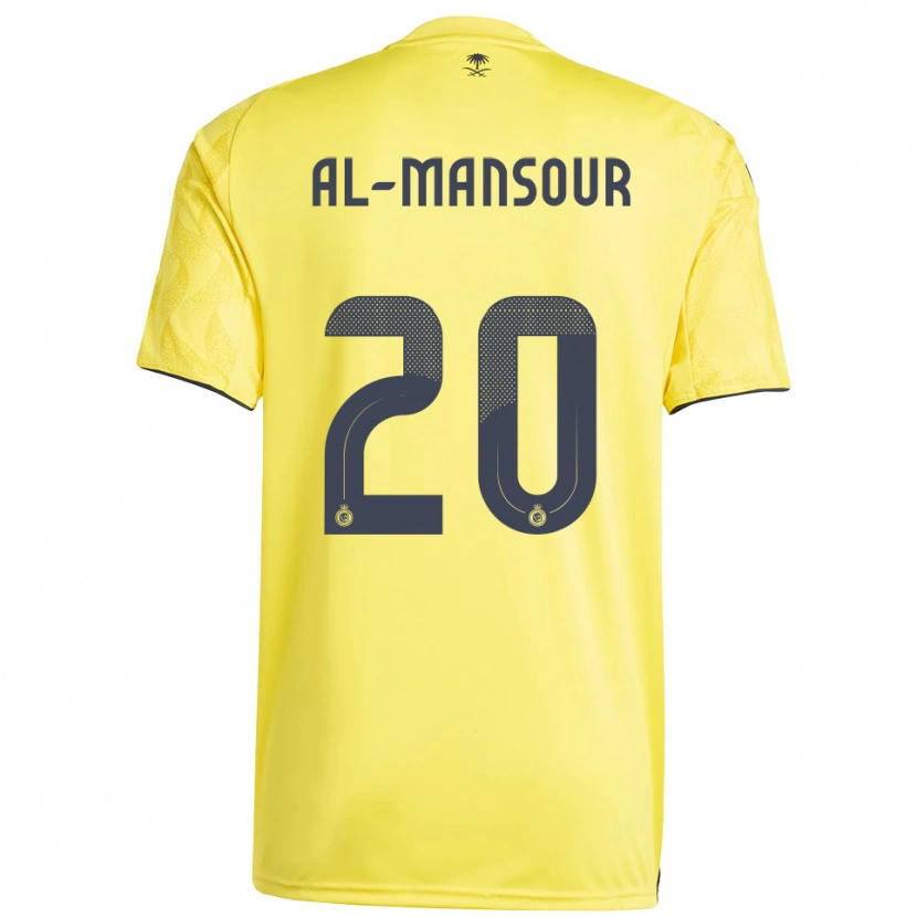 Danxen Herren Hamad Al-Mansour #20 Gelb Schwarz Heimtrikot Trikot 2025/26 T-Shirt