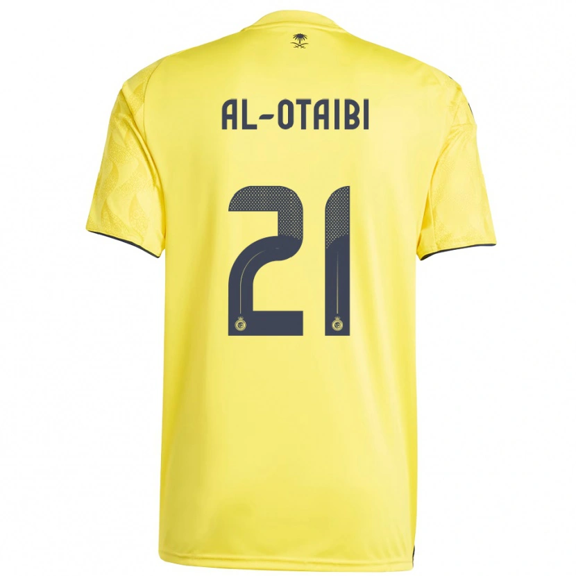 Danxen Herren Abdulrahman Al-Otaibi #21 Gelb Schwarz Heimtrikot Trikot 2025/26 T-Shirt