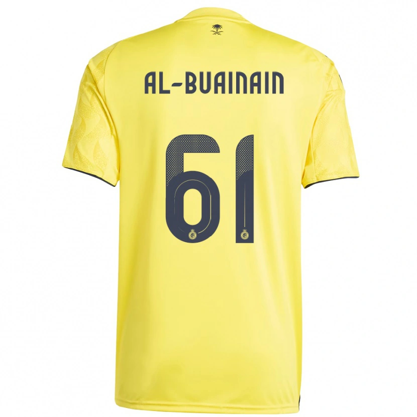 Danxen Herren Mubarak Al-Buainain #61 Gelb Schwarz Heimtrikot Trikot 2025/26 T-Shirt