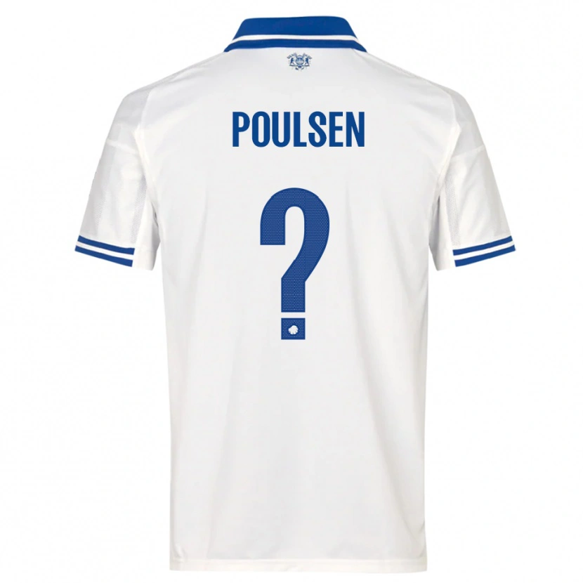 Danxen Herren Xander Poulsen #0 Weiß Blau Heimtrikot Trikot 2025/26 T-Shirt