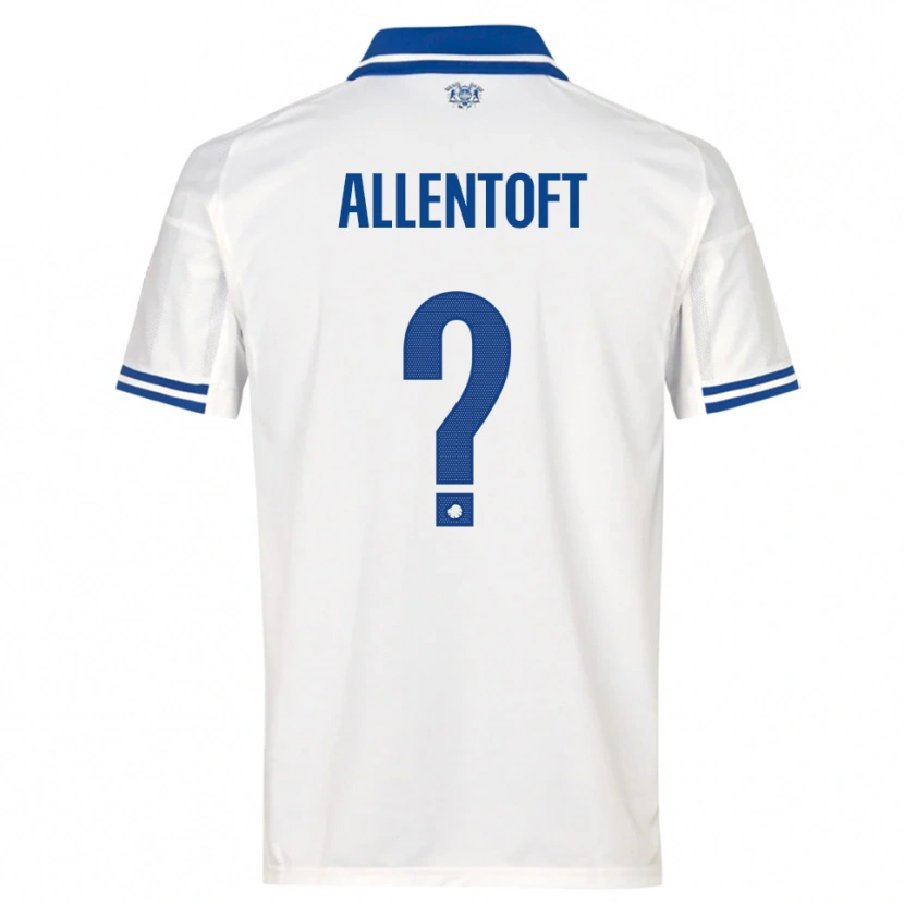 Danxen Herren Philip Allentoft #0 Weiß Blau Heimtrikot Trikot 2025/26 T-Shirt