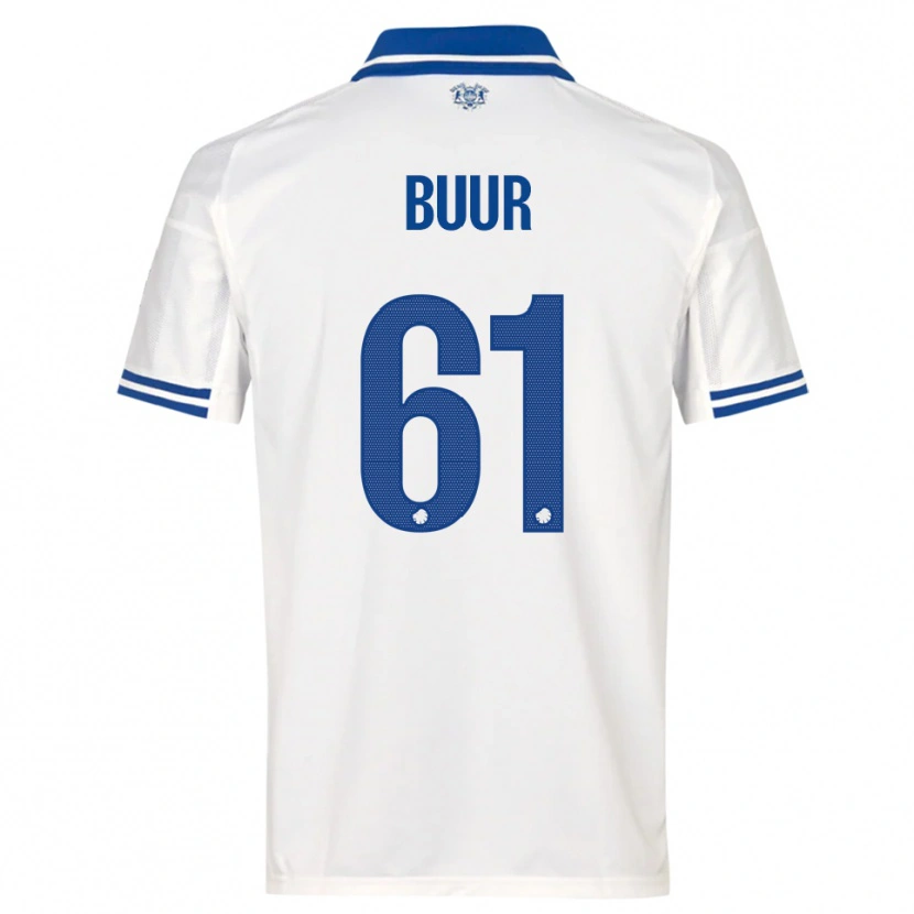 Danxen Herren Oscar Buur #61 Weiß Blau Heimtrikot Trikot 2025/26 T-Shirt
