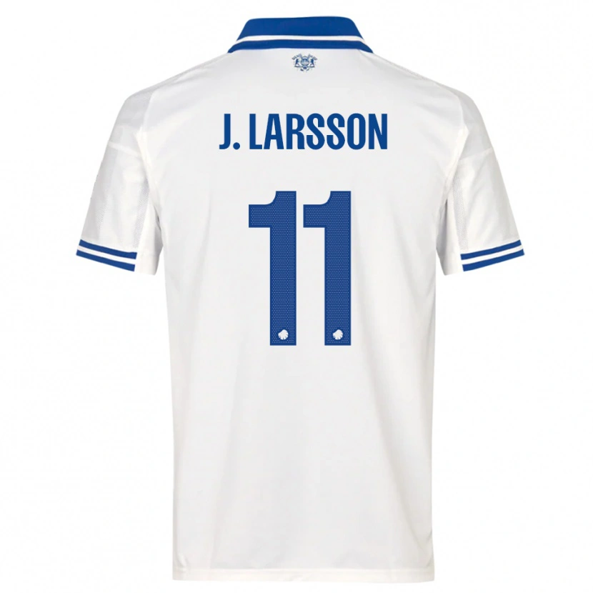 Danxen Herren Jordan Larsson #11 Weiß Blau Heimtrikot Trikot 2025/26 T-Shirt
