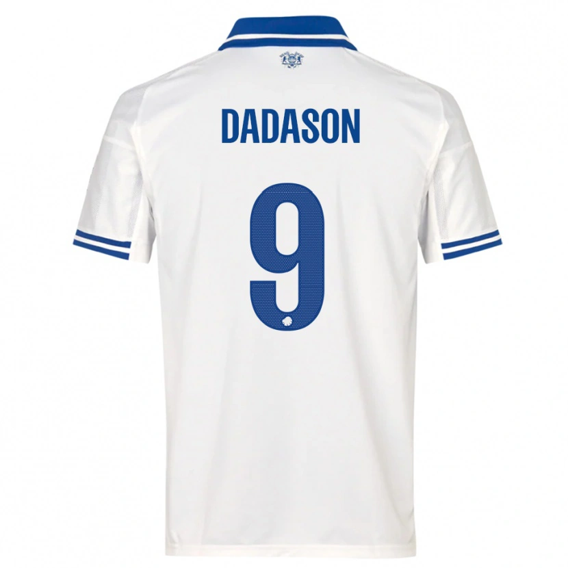 Danxen Herren Viktor Dadason #9 Weiß Blau Heimtrikot Trikot 2025/26 T-Shirt