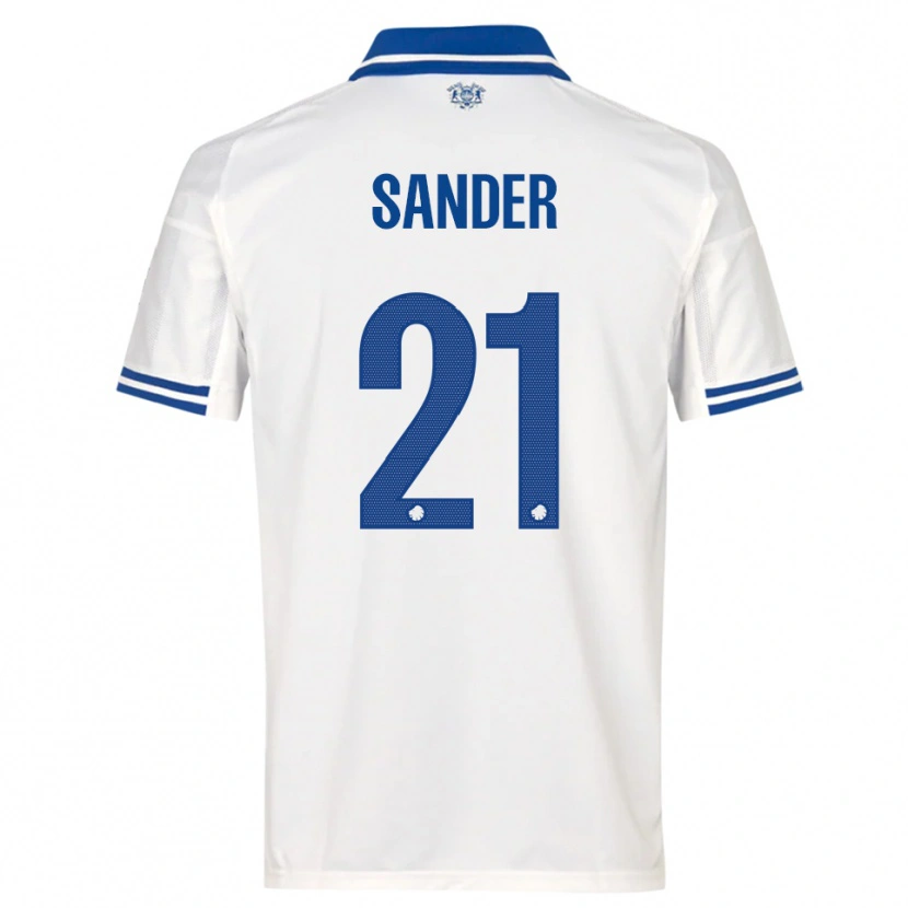Danxen Herren Theo Sander #21 Weiß Blau Heimtrikot Trikot 2025/26 T-Shirt