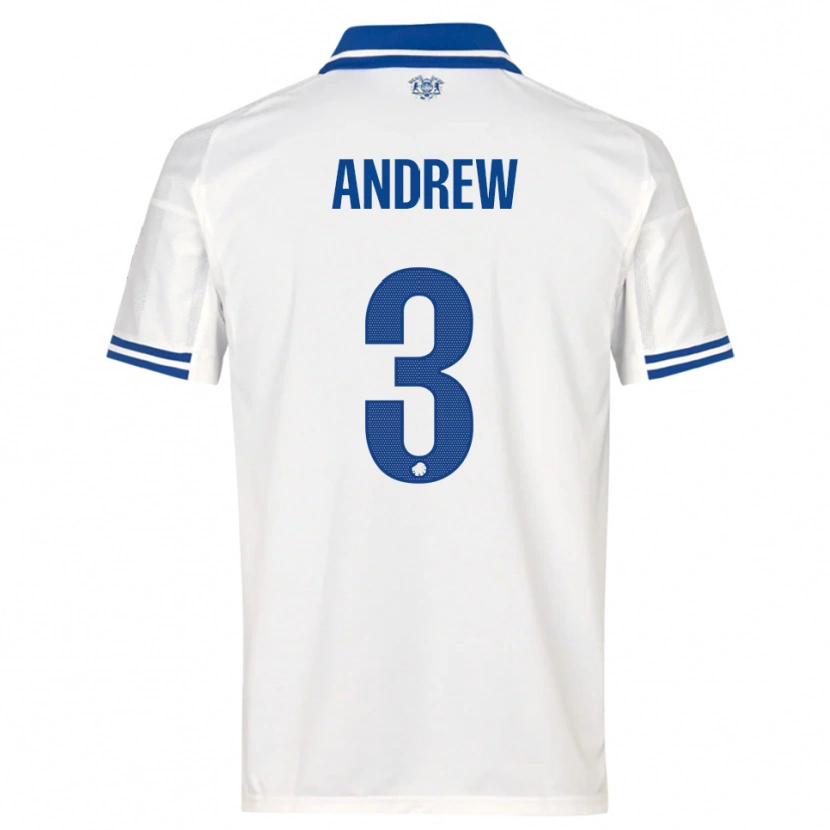 Danxen Herren Tristan Andrew #3 Weiß Blau Heimtrikot Trikot 2025/26 T-Shirt